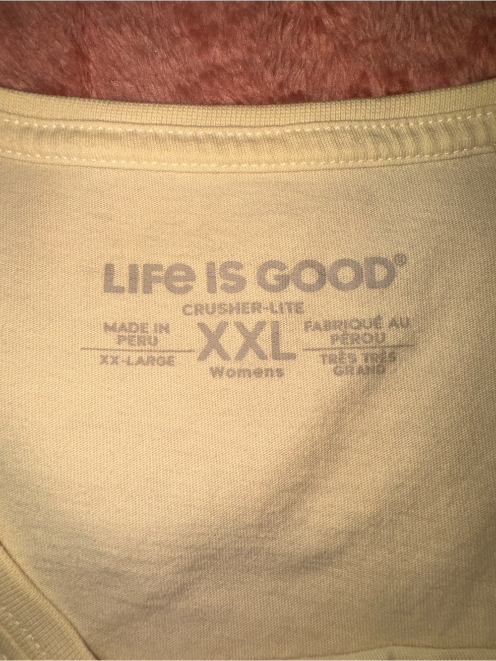 Off white (not yellow) XXL Life Is Good Yellow Dog Graphic Tee for Dogs Lovers - Picture 4 of 4